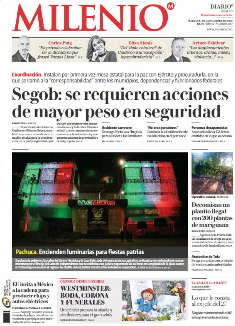 Portada de Milenio de Hidalgo (Mexico)