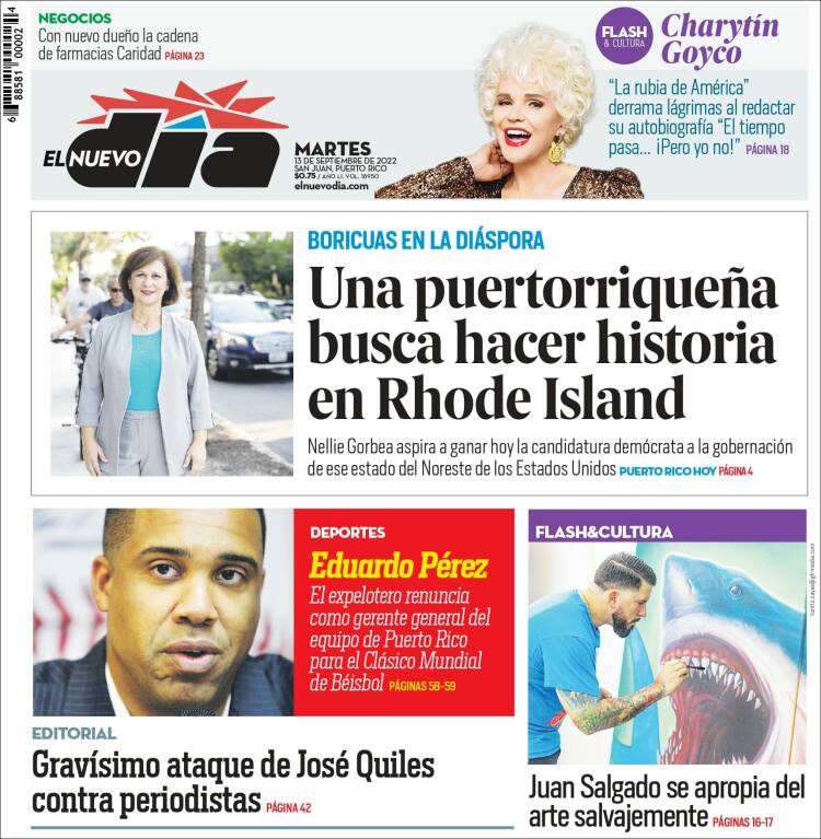 Portada de El Nuevo Día (Puerto Rico)