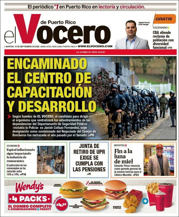 Portada de Vocero (Puerto Rico)