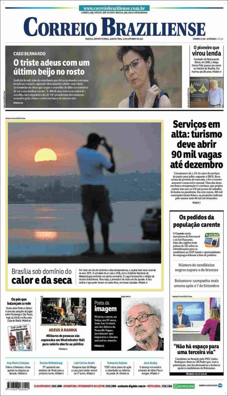 Portada de Correio Braziliense (Brasil)