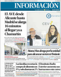 Portada de Diario Información (España)