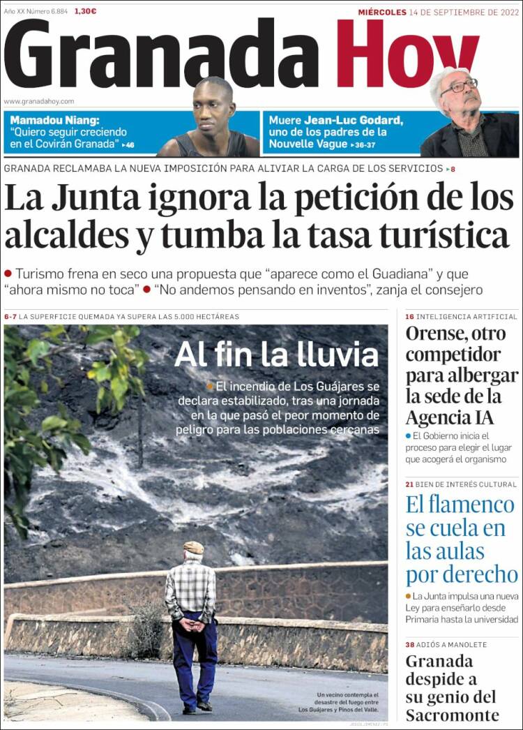 Portada de Granada Hoy (España)