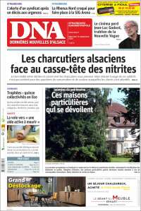 Portada de Les Dernières Nouvelles d'Alsace (Francia)