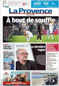 Portada de La Provence (Francia)