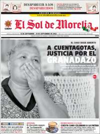 Portada de El Sol de Morelia (México)