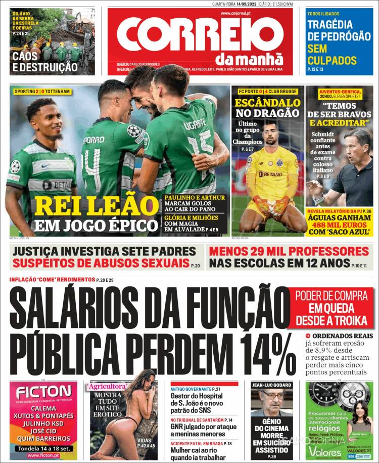 Portada de Correio da Manhã (Portugal)