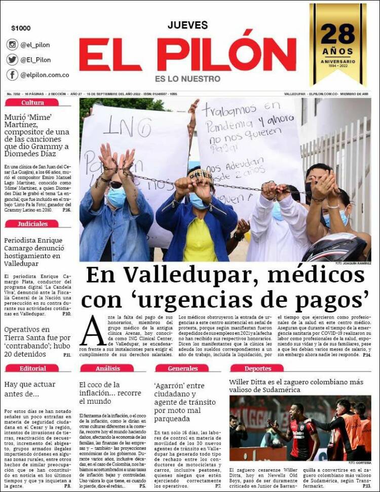 Portada de El Pilón (Colombia)