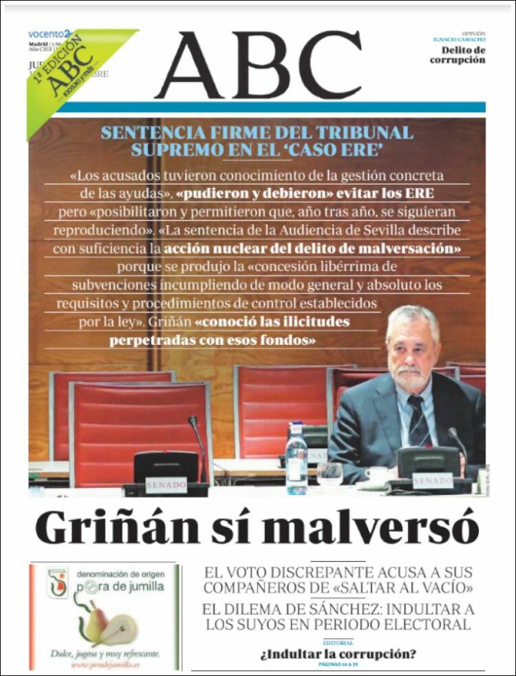 Portada de ABC (España)