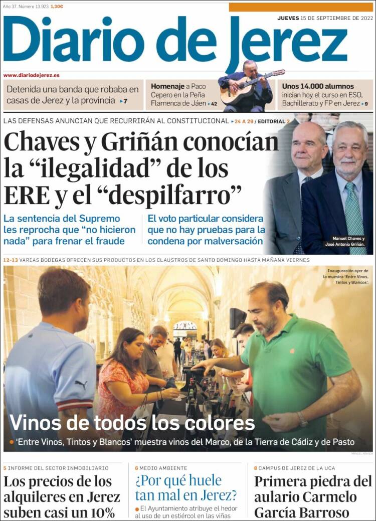 Portada de Diario de Jerez (España)