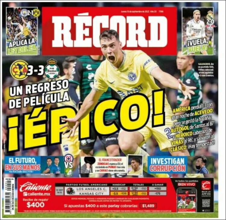 Portada de Record (México)