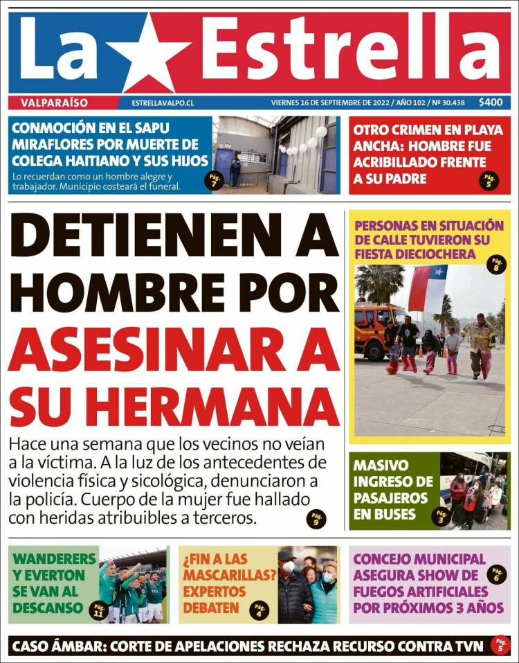 Portada de Estrella de Valparaiso (Chile)