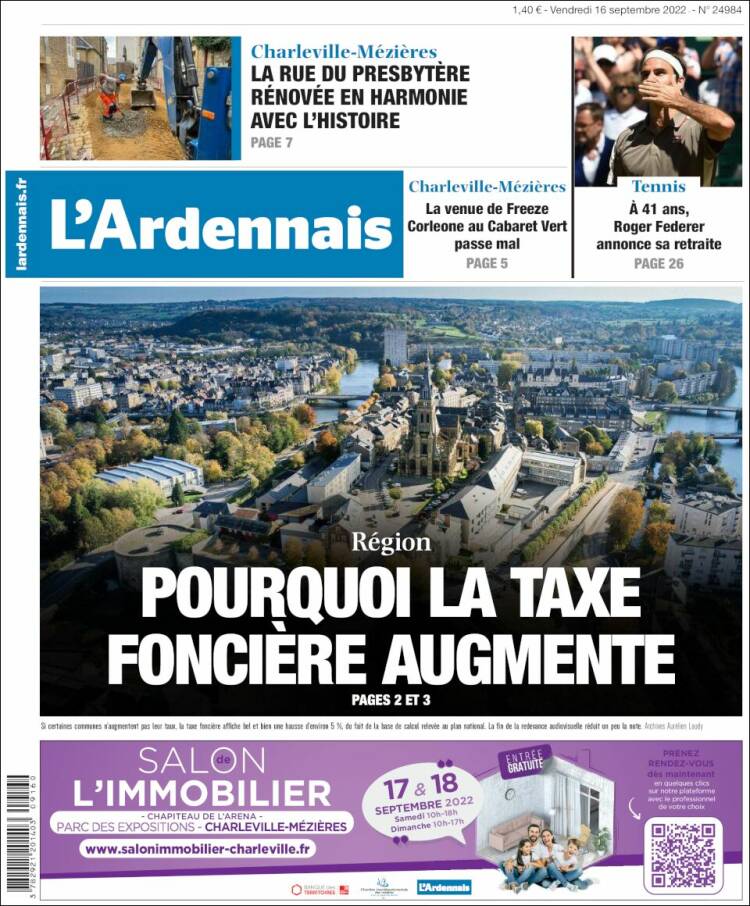 Portada de L'Ardenais (Francia)