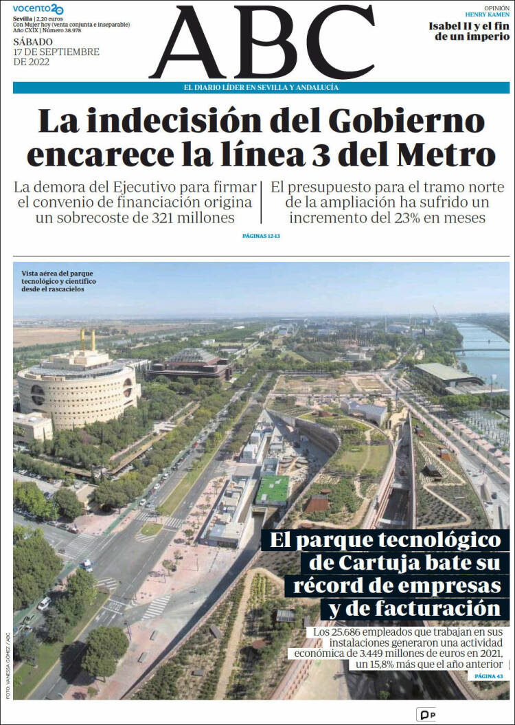 Portada de ABC - Sevilla (España)