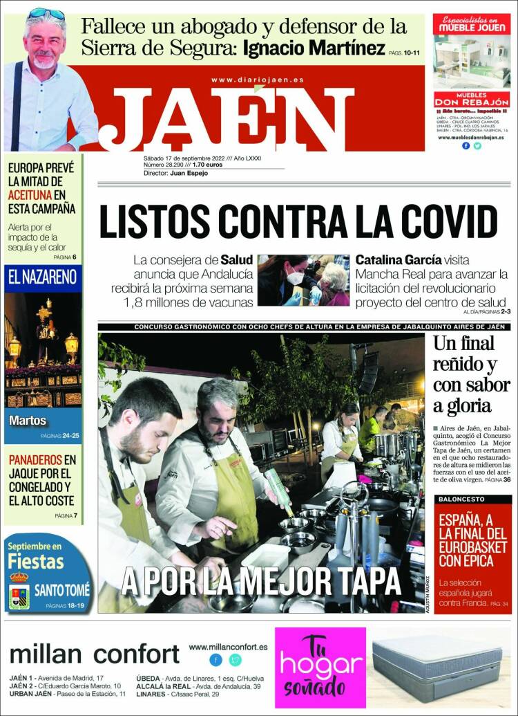 Portada de Diario Jaén (España)
