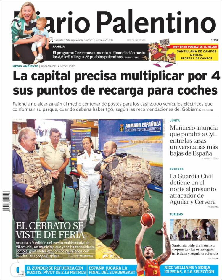 Portada de Diario Palentino (España)