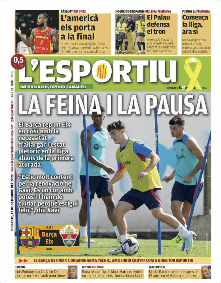 Portada de L'Esportiu (España)