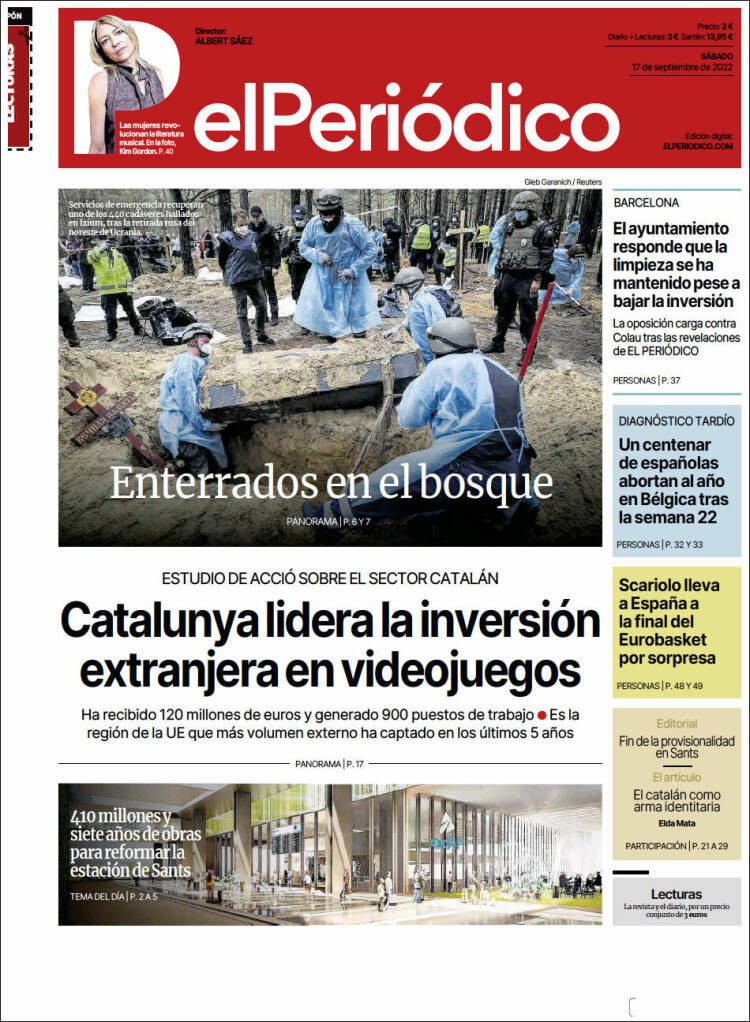 Portada de El Periódico (España)
