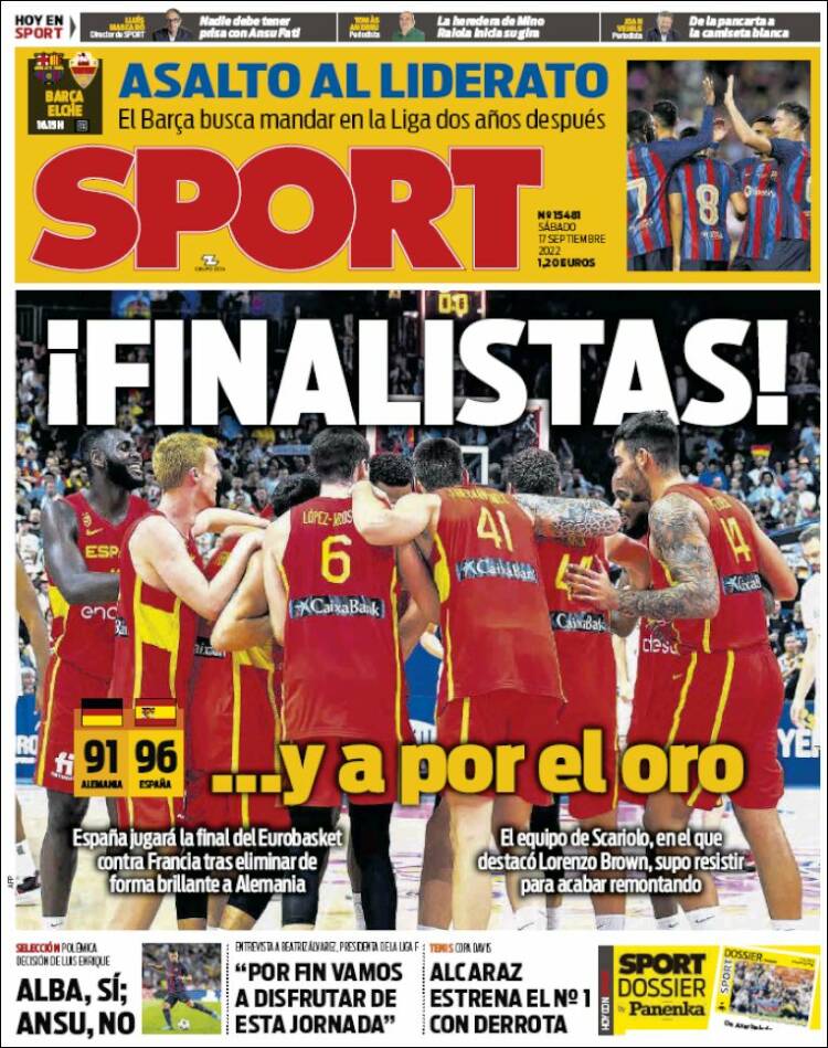 Portada de Sport (España)