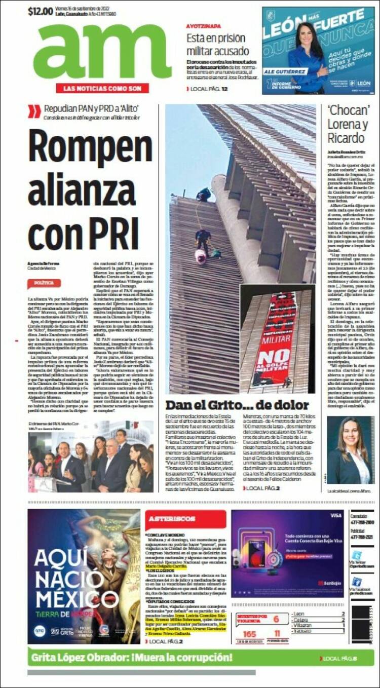 Portada de Al Día A.M. (M&eacute;xico)