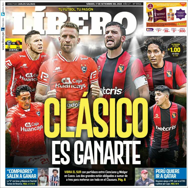 Portada de Líbero (Peru)