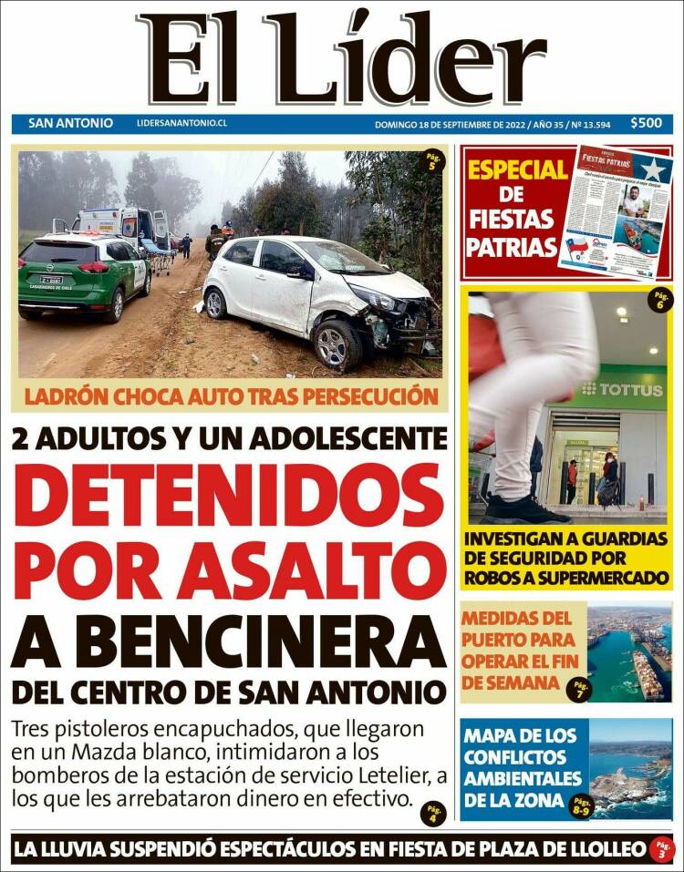 Portada de Lider de San Antonio (Chile)