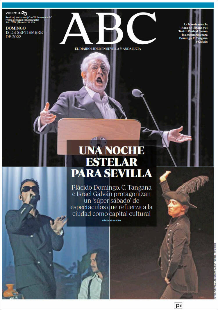 Portada de ABC - Sevilla (España)