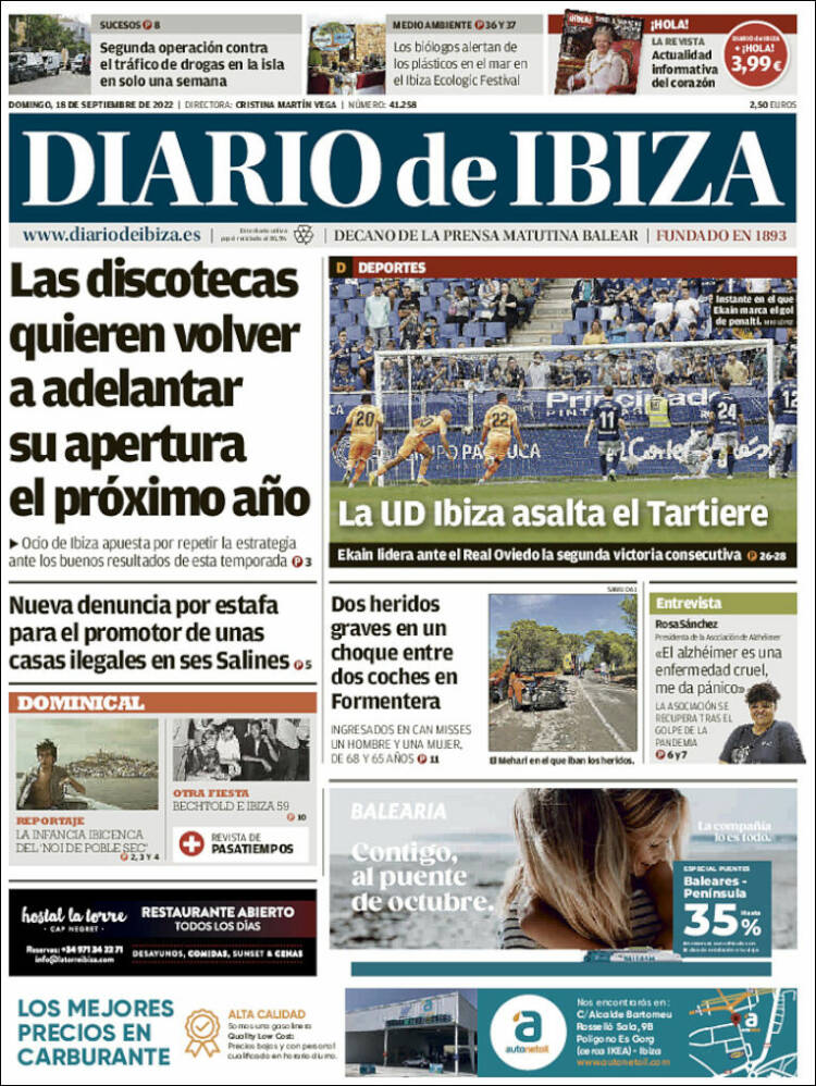 Portada de Diario de Ibiza (España)