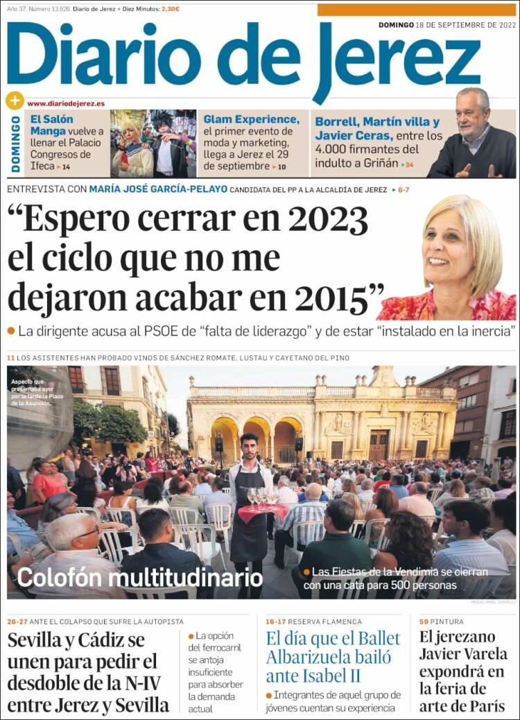 Portada de Diario de Jerez (España)