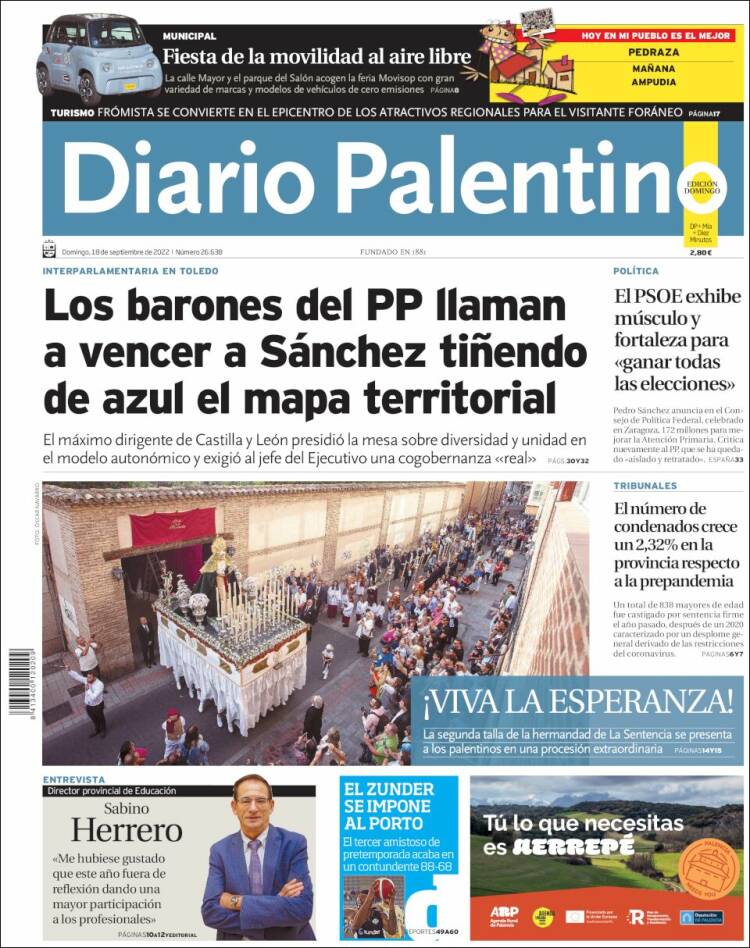 Portada de Diario Palentino (España)