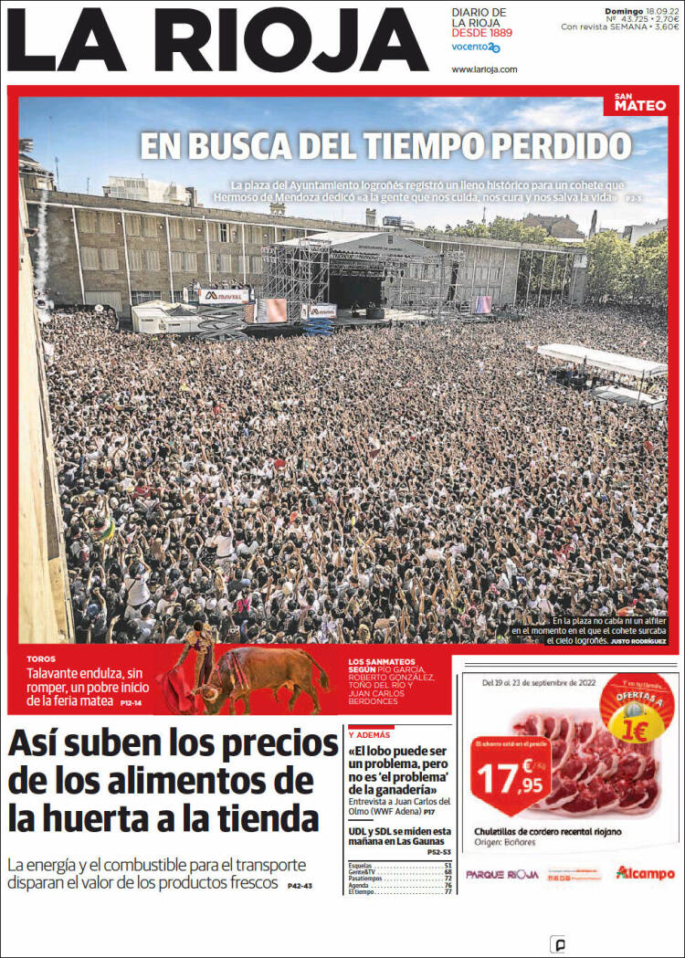 Portada de La Rioja (España)