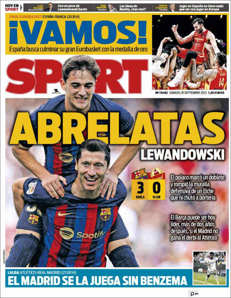 Portada de Sport (España)