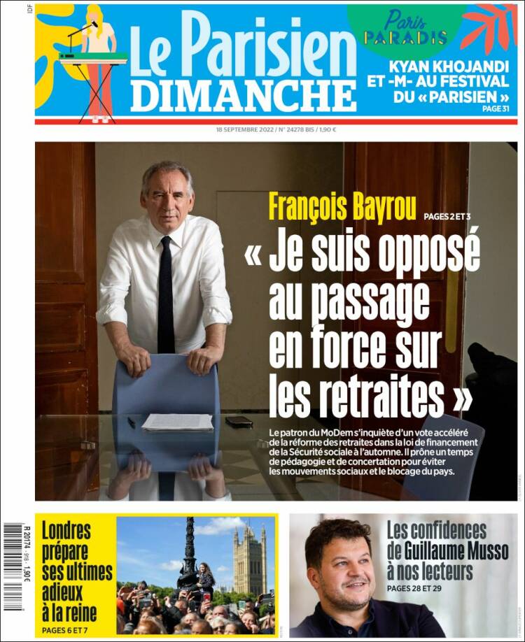 Portada de Le Parisien (Francia)