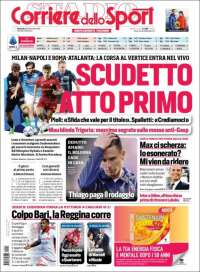 Portada de Corriere dello Sport (Italia)