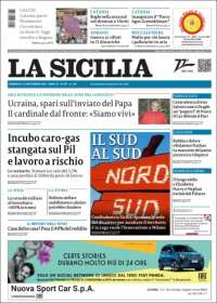 Portada de La Sicilia (Italia)