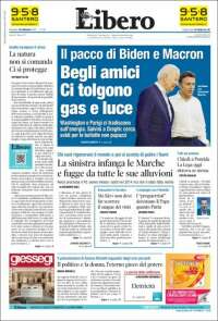 Portada de Libero (Italia)