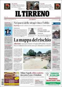 Portada de Il Tirreno (Italia)