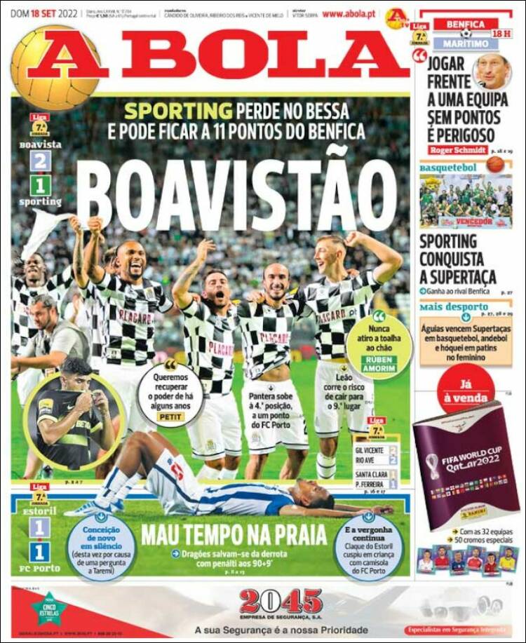 Portada de A Bola (Portugal)