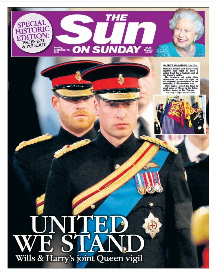 Portada de The Sun (Reino Unido)