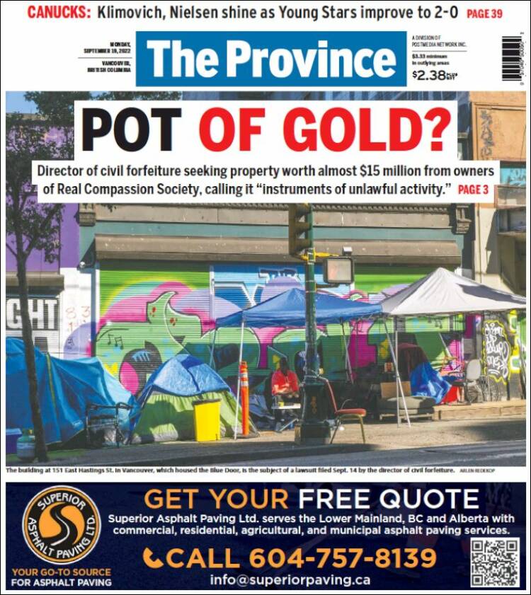 Portada de The Province (Canada)