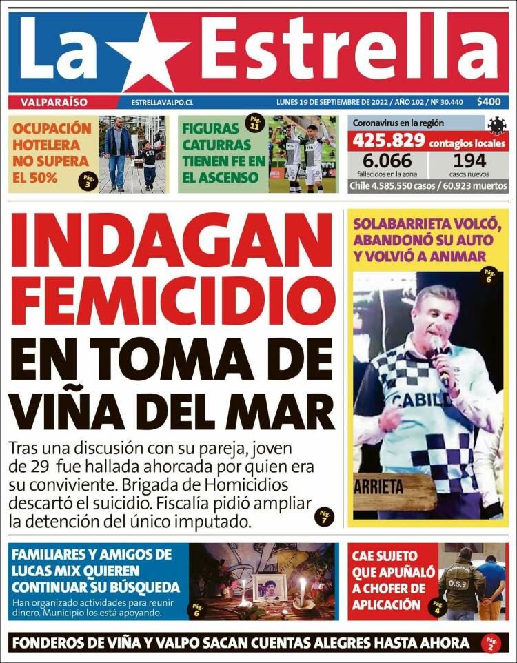 Portada de Estrella de Valparaiso (Chile)