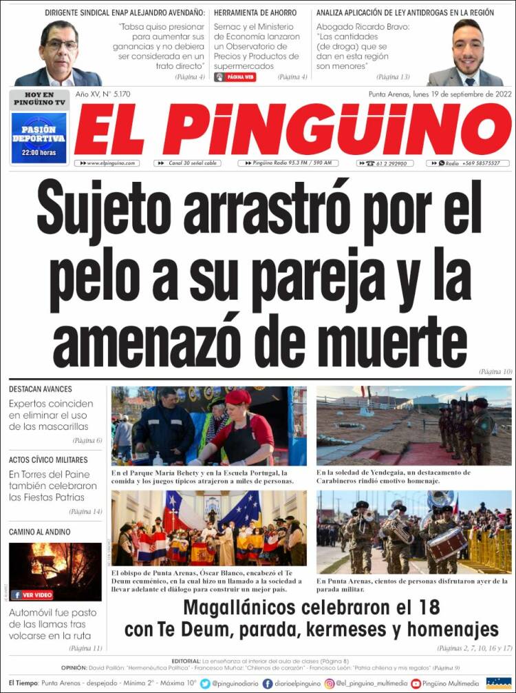 Portada de El Pingüino (Chile)