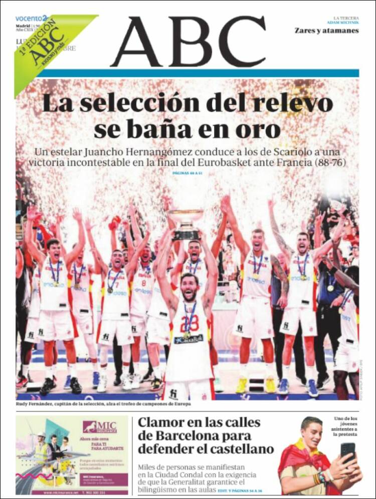 Portada de ABC (España)