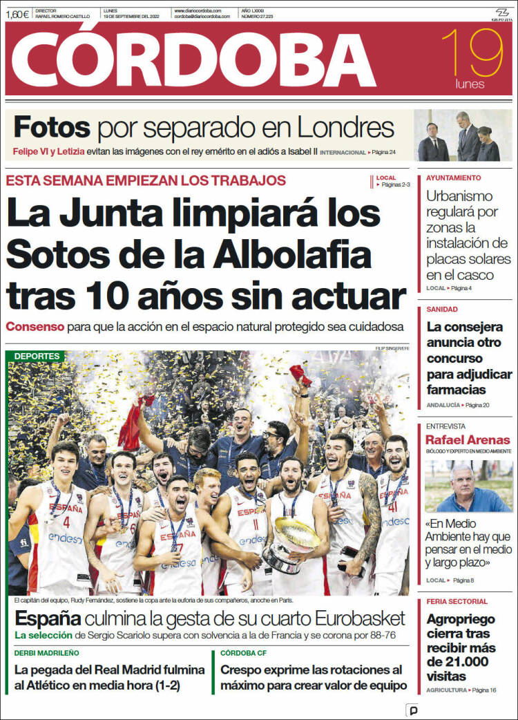 Portada de Diario de Córdoba (España)