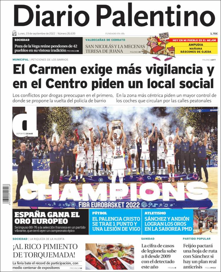 Portada de Diario Palentino (España)