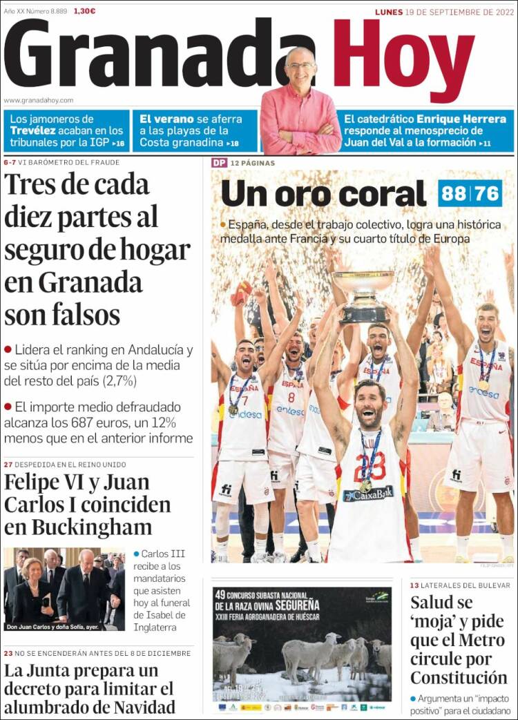 Portada de Granada Hoy (España)