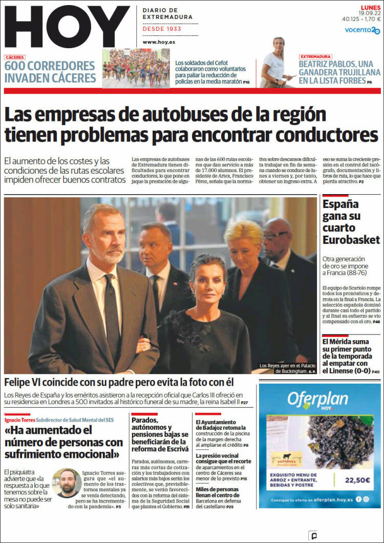 Portada de Hoy - Badajoz (España)