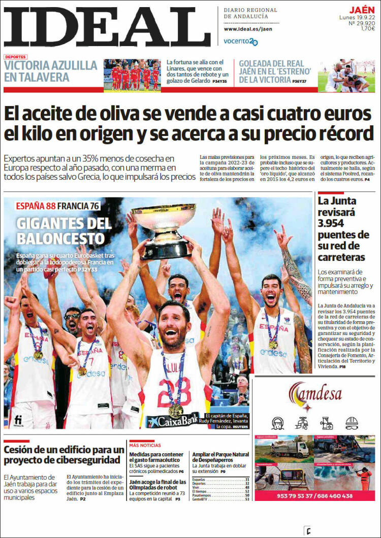 Portada de El Ideal de Jaén (España)