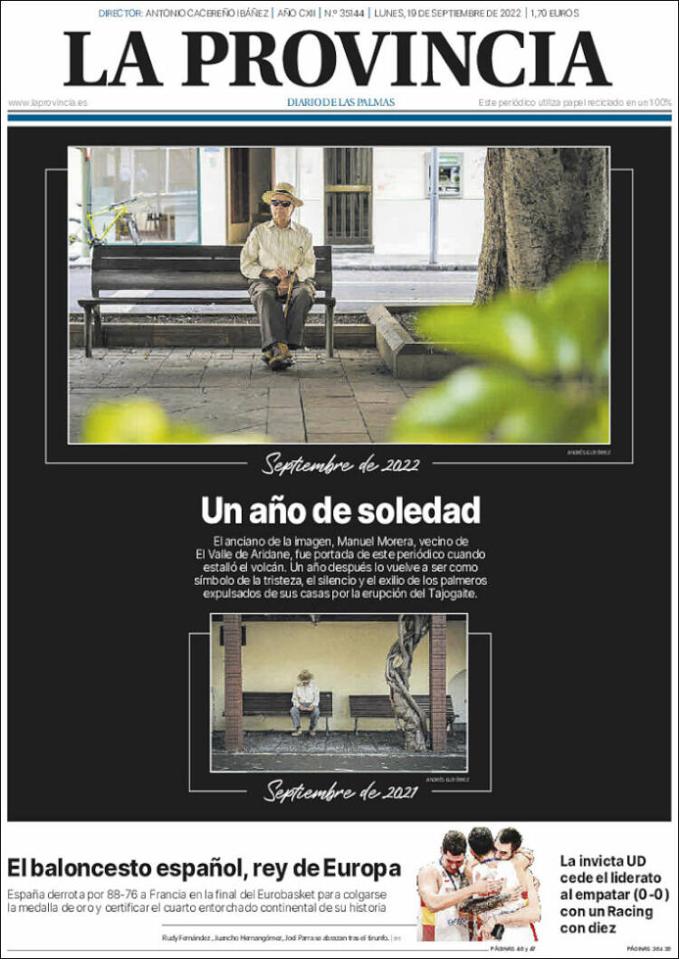 Portada de La Provincia (España)