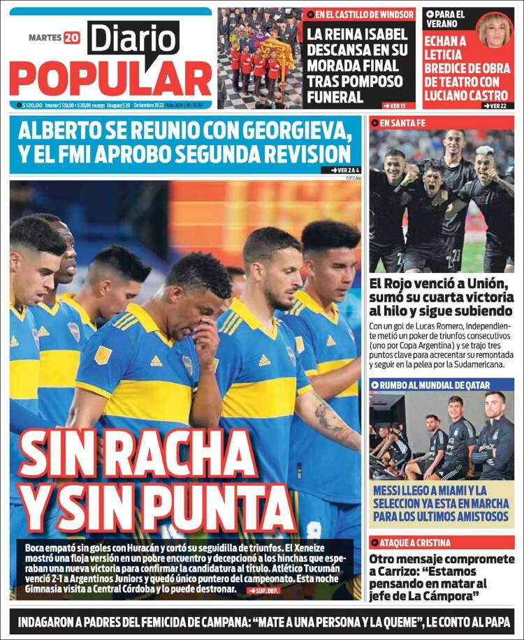 Portada de Diario Popular (Argentina)