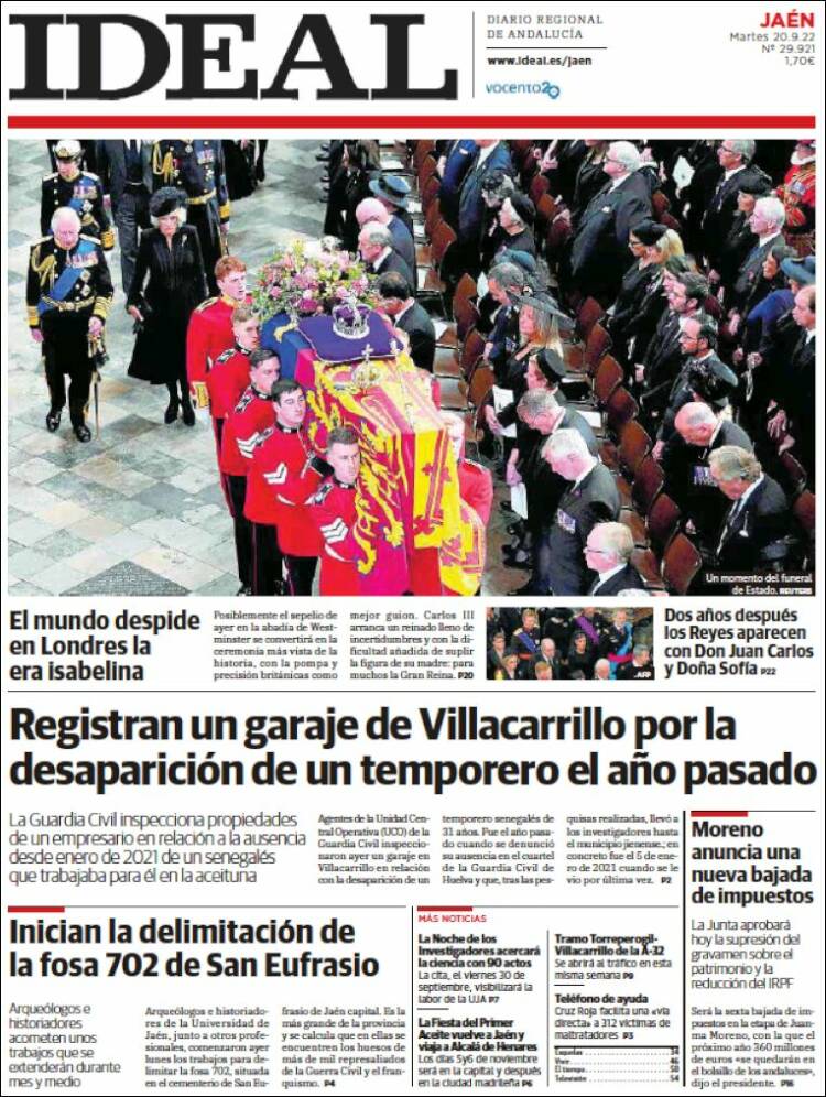Portada de El Ideal de Jaén (España)